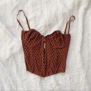 Lucy Dotted Corset Top - Now Sold Out